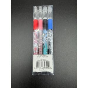 Vera Bradley Gel Pens Set Fine Tip 5 Pack Multicolor Cat Design Stationery New